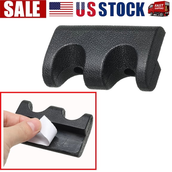 2 Holes Cue Holder, Rubber Portable Pool Stick Holder For Billiard, Black HOT