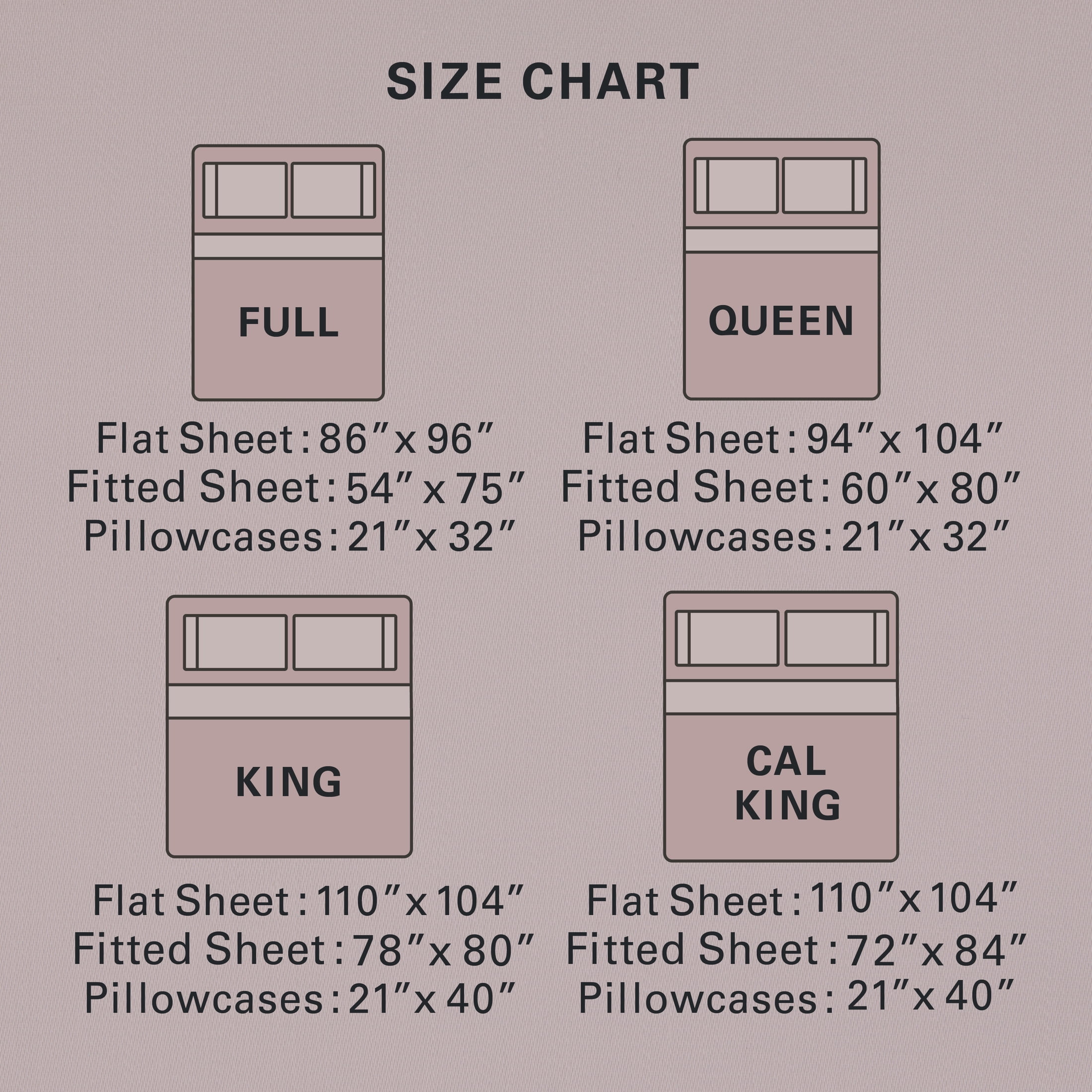 Allswell 100% TENCEL™ Lyocell Sateen King Sheet Set, 4-Piece Bed Sheets and Pillowcases, Cooling Bedding for Bed in a Bag Sets, 320 Thread Count, Mauve Dream, King