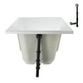 thumbnail image 6 of Streamline N-4200-724-BNK 66 in. x 34 in. Acrylic Soaking Drop-In Bathtub in Glossy White, With External Drain in Brushed Nickel, 6 of 12