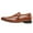 BROWN, variant on Men Oxfords Fashion Square Toe Shoes Slip On Loafers Dress Shoes GIORGIO-3 BLACK Size 7