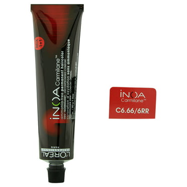 Professional Inoa Carmilane - # C6.66 Dark Blonde Deep Red - oz Hair Color - Walmart.com