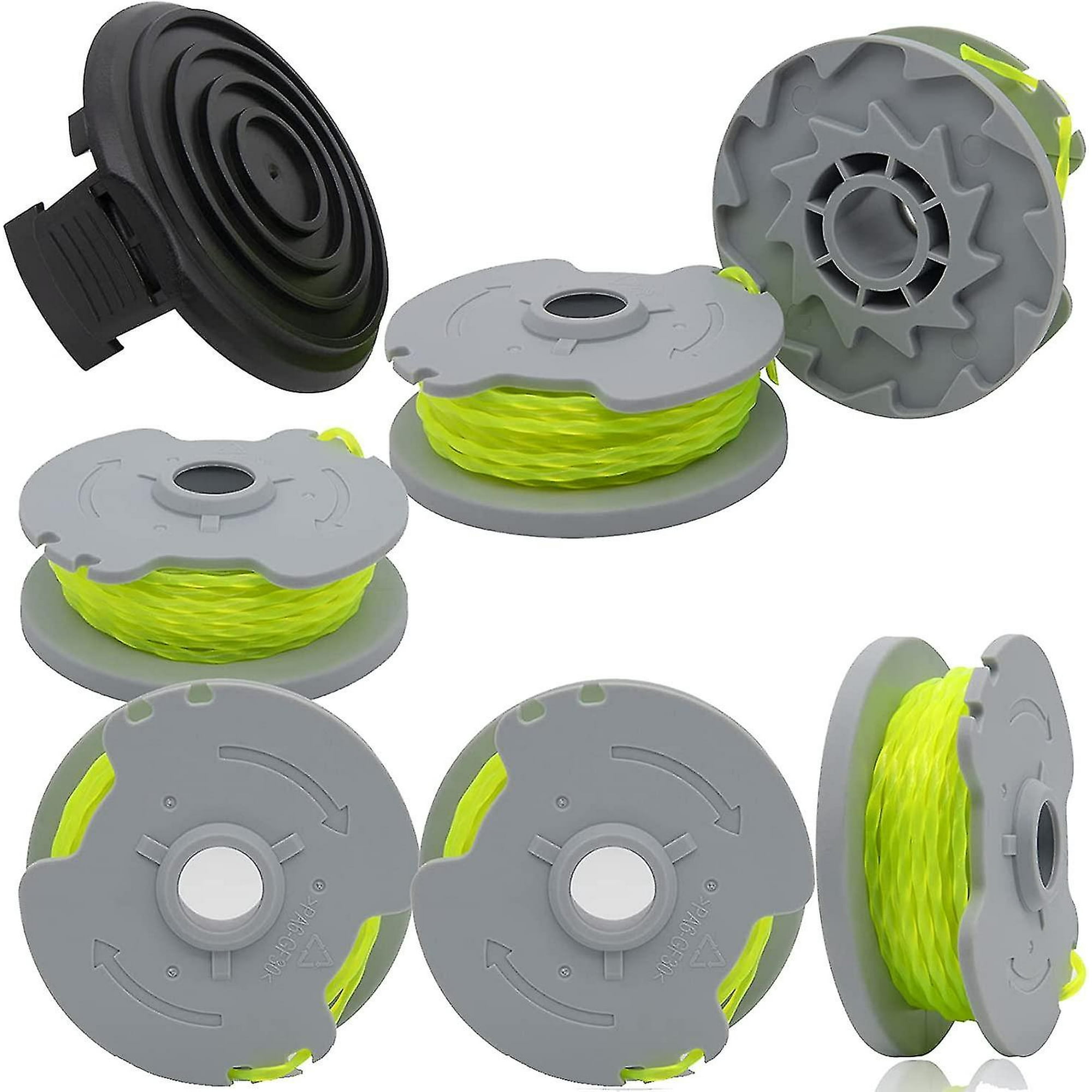 Wa0014 Trimmer Line Replacement Spool Compatible With Worx Wg184 Wg190 Wg191 Weed Eater 0.080 Inch Edger String Line Refills Grass Trimmer Spool Wit