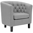 thumbnail image 1 of Modway Fauteuil d'Appoint Contemporain Rembourré en Tissu, Gris Pâle, 1 of 2