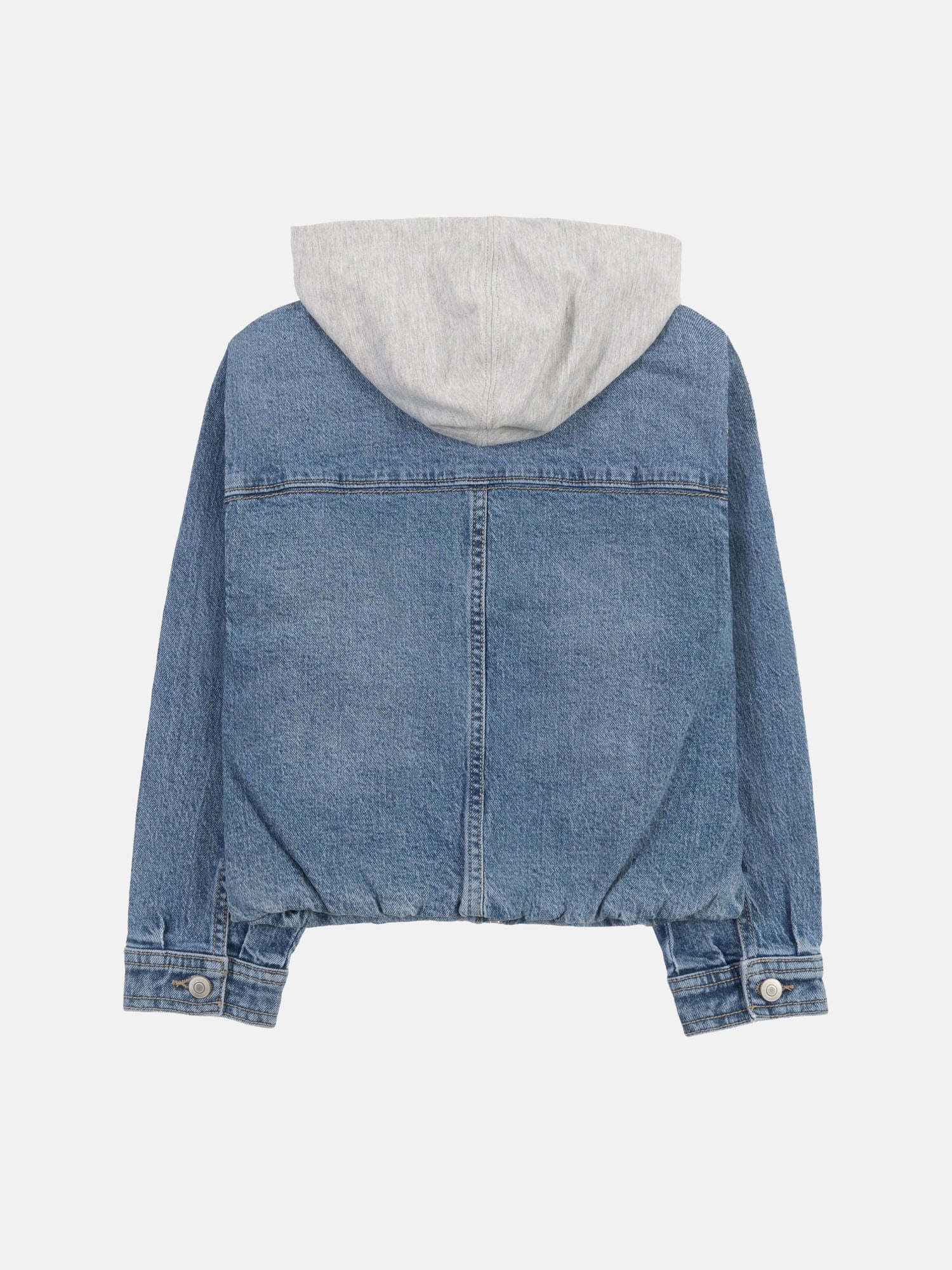 Wonder Nation Girls Denim Bubble Jacket, Sizes 4-18 & Plus