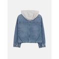 thumbnail image 5 of Wonder Nation Girls Denim Bubble Jacket, Sizes 4-18 & Plus, 5 of 7