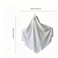 thumbnail image 3 of WWC Halloween Ghost Hanging Ornament, Floating Patchwork Figure with Easy-Hang Loop, Indoor Outdoor Halloween Decor for Porch Tree, Party, 3 of 5