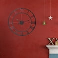 thumbnail image 3 of WRITWAA European Wall Decorations Iron Decorative Clock for Living Room 1Pcs, 3 of 8