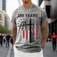 thumbnail image 4 of JAJAHO 250Th Anniversary USA Shirts For Men Short Sleeve T Shirt 1776-2026 We the People Tee Independence Day Top, 4 of 5