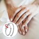 thumbnail image 4 of Anillo de ansiedad de 2 piezas para mujer, anillo abierto con cuentas en espiral ajustables, anillo giratorio para aliviar el estrés, 4 of 5