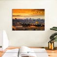 thumbnail image 3 of Elephant Stock Jerusalem Sunset Cityscape Wall Art - Horizontal Canvas Wall Art - Living Room Wall Decor - Places Canvas - Orange And Brown Decor - 12" x 8", 3 of 8