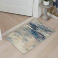thumbnail image 5 of GENIMO 5'x7' Geometric Abstract Area Rug for Living Room, Machine Washable Non Slip Low Pile Rug for Bedroom Dining Room, Dusty Blue, 5 of 6