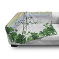 thumbnail image 3 of St. Patrick's Day Soft Flannel Fleece Blanket, Celebration Greeting with Rainbow and Flags Lucky Clovers Shamrock Plant, Cozy Plush for Indoor and Outdoor Use, 70" x 90", Multicolor, by Ambesonne, 3 of 6