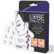 Lobe Miracle- Clear Earring Support Patches - Earring Backs For Droopy Ears - Ear Care Products for Torn or Stretched Ear Lobes (60 Patches)