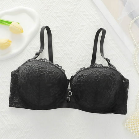 Itsame 1PC Bras for Women s Full Support Everyday Casual Bra Set Wireless Comfort Bralette Black Size 105D