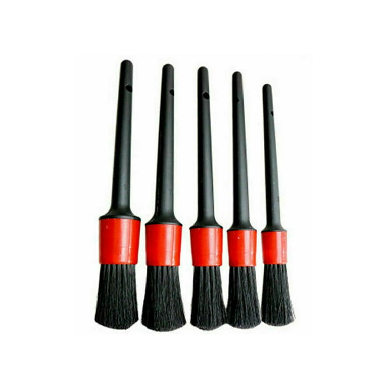  MateAuto Car Detailing Brush Set,5PCS Auto Detail Brush Kit No  Scratch Soft Boar Hair Detail Brush,for Automotive Interior Exterior  Detailing,Wheels,Tires,Leather Seats,Air Vent,Interior and Exterior :  Automotive