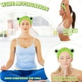 thumbnail image 5 of Face Wash Headband, Frog Spa Hair Bands Makeup Headbands Women Cartoon Cute Coral Fleece Elastic Headband Creative Hair Accessories for Washing Face Shower Beauty Skincare, 5 of 8