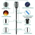 thumbnail image 3 of Aityvert Solar Torch Lights, 43" Flickering Flames Outdoor Waterproof Landscape Decoration, Dusk to  Auto On/Off Security for Yard Garden Pathway Driveway 4-Pack, 3 of 6