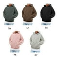 thumbnail image 3 of GENEMA Men Boys Winter Thicken Plush Long Sleeve Sweatshirt Pullover Drawstring Hoodie Tops with Pocket Fluffy Kangaroo Outwear S-3XL, 3 of 19