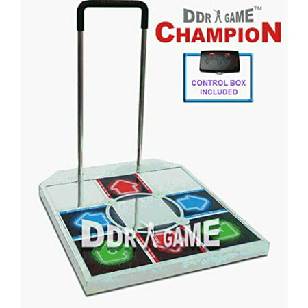 DDR Champion Arcade Metal Dance Pad w/ Handle Bar for PS / PS2