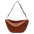 thumbnail image 1 of Bolso Hombro Vintage para Mujer Con Correa Ancha Bolso Diario para Mujer (marrón), 1 of 9