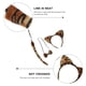 thumbnail image 5 of 9pcs / 3 sets accesorios de cosplay animal diadema bowknot tie tapa foto accesorios, 5 of 6