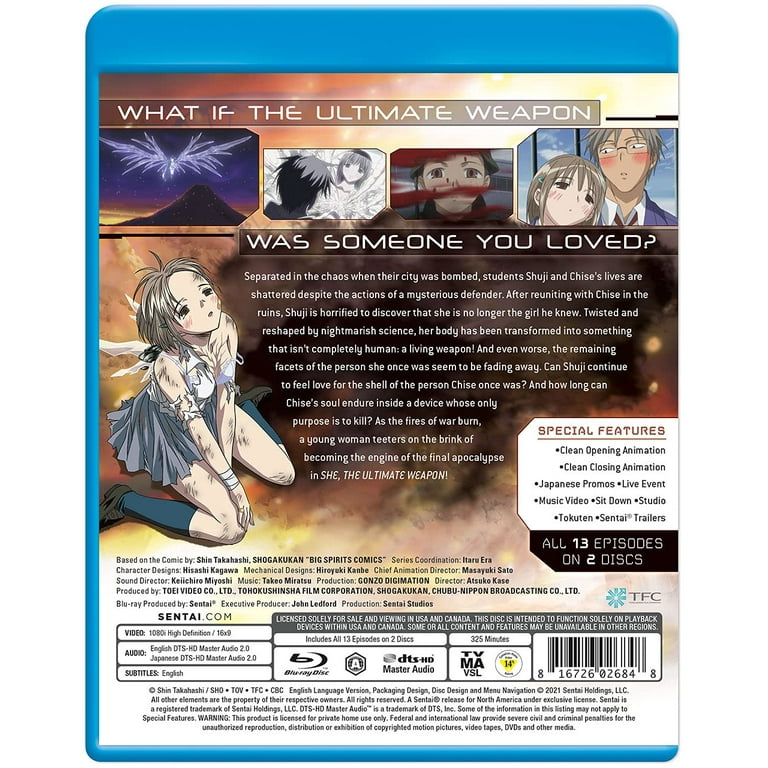 She The Ultimate Weapon (Blu-ray), Sentai, Anime - Walmart.com