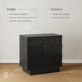 thumbnail image 3 of Nathan James Iris 3 Drawer Dresser, Mid-Century Modern Solid Wood Dresser for Bedroom, Black Oak, 3 of 5