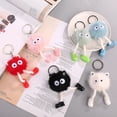 thumbnail image 4 of Colgante creativo de payaso de peluche con forma de bloque de cemento, bola de pelo hecha a mano, llavero, amuleto de joyería, 4 of 6