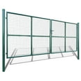 thumbnail image 5 of vidaXL Mesh Garden Gate Galvanized Green Outdoor Fence Barrier Multi Sizes, 5 of 13