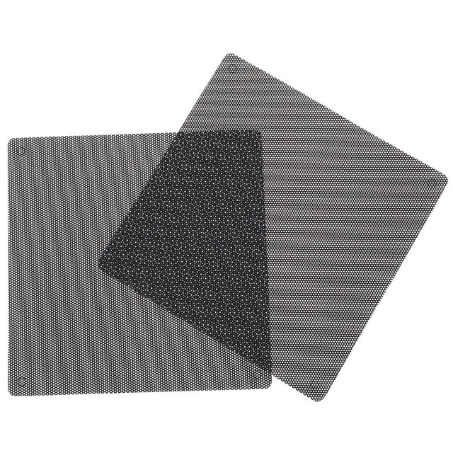 KAKOWELY Durable PVC Computer Mesh Cover for Home Use Black Fine Workmanship 14x14cm,5.51"X5.51"X0.18"