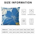 thumbnail image 5 of SHANXI Flower Palm Leave Print Throw Pillow Covers Decorative Throw Pillows for Couch Sofa Bed Throw Pillow Cover Cushion Covers Pillowcases for Holiday Decorative 20x20in, 5 of 5