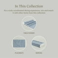 thumbnail image 4 of over&back Woven Frayed Chambray Cotton Cloth Napkins - Washable Napkins Set for Mixing, Matching, and Creating a Custom Home Decor Tablescape - Hand-Finished Frayed Edges - Blue, 4 of 12