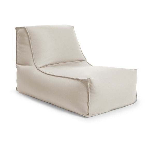 Gouchee Home Alpine Beige Bean Bag Lounger – Water-Repellent Indoor/Outdoor Chair with High-Density Polystyrene Bead Filling, Lightweight Modern Seating for Poolside or Living Room