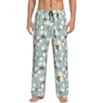 thumbnail image 1 of Balery Tulips Flowers Pantalones de pijama para hombre, pijama ultraligero, pantalón de descanso-Small, 1 of 6