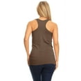 thumbnail image 3 of Women's Basic Solid racerback tank top with scoop neck, 3 of 3