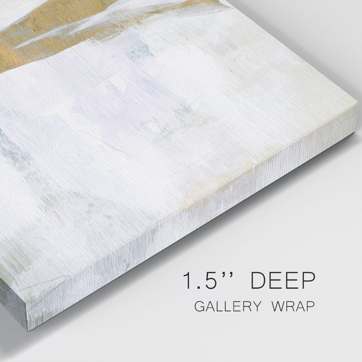 Wexford Home Gold Ribbon Horizon II-Premium Gallery Wrapped Canvas, 10" x 10" - Ready to Hang
