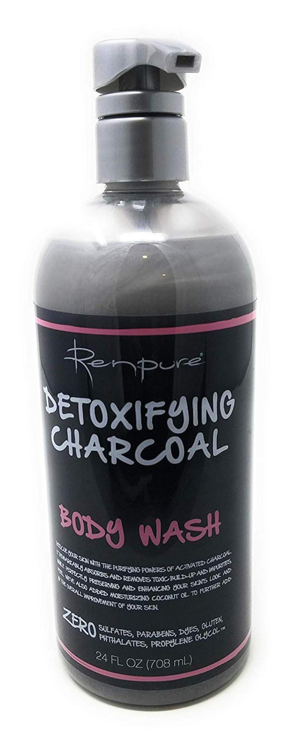  Detoxifying Charcoal Body Wash 24 FL OZ, Renpure Detoxifying