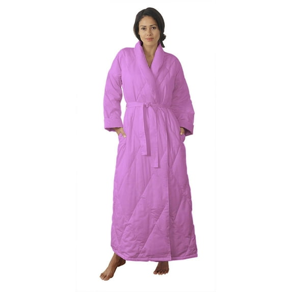 Warm Things Quilted Down Robe Orchid / L (16-18)