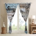 thumbnail image 3 of Rustic Camper Curtains & Drapes 42"Wx63"L Happy Camping 30%-50% Blackout Curtains Rv Camper Decor Window Curtains For Travel Trailers,Camping Car Window Treatments 2 Panels,Blue Grey, 3 of 6