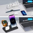 thumbnail image 4 of FDGAO Charging Station for Multiple Devices, 3 in 1 Wireless Charger Stand for Apple Watch Series 8/7/6/5/4/3/2/SE Fast Phone Charging Dock for Airpods & iPhone 14 13 12 11 Pro Max XS XR 8 7 6s, 4 of 8