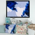 thumbnail image 3 of Designart 'Abstract White and Blue Grey Waves' Modern Framed Art Print, 3 of 4
