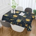 thumbnail image 2 of Yayeee Tablecloths 54" x 54" Rectangle Wrinkle Resistant Party Table Cover, Orange Fireflies Pattern, 2 of 8