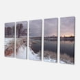 thumbnail image 2 of Winter River in Dark Morning - Seashore Wall Art on Canvas, 2 of 3