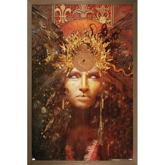 Jena DellaGrottaglia: Cosmic Zodiac - Leo Wall Poster, 22.375" x 34" Framed