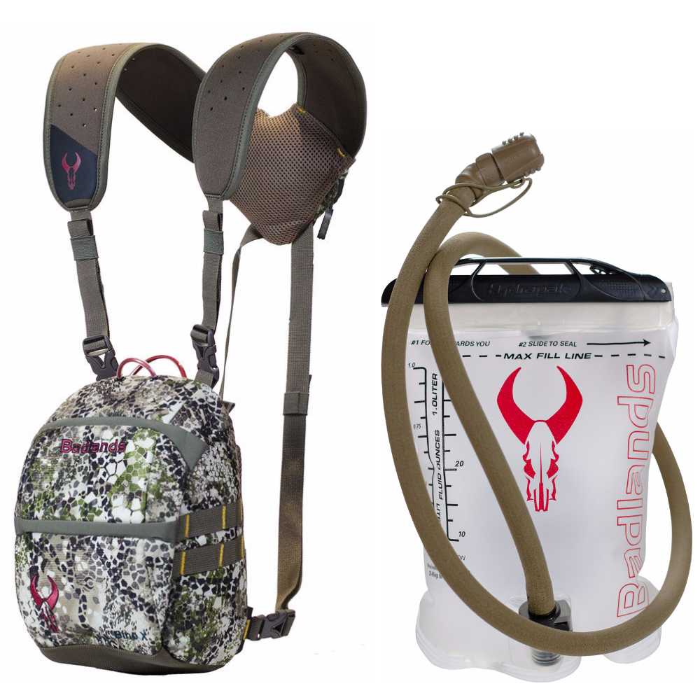 Badlands Optics Bino X Binocular Harness Approach w. 1L Hydration