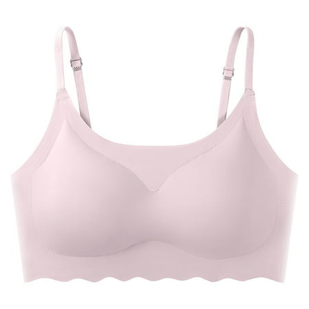 Ploknplq Sports Bras for Women yoga Bra bra Tank Tops for Women workout Bra thin Ice Silk Bras Comfy Beauty Back Yoga Gym Running Workout Bra with Removable Light bras for Women Pink 2 2xl Red S