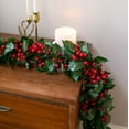 thumbnail image 2 of HyeFlora 6FT Red Berry Christmas Garland, Flexible Artificial Holly Greenery Garland with Berries for Indoor Outdoor Home Fireplace Table Runner Centerpiece Decor Winter Xmas New Year Holiday Decor, 2 of 8