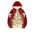 thumbnail image 4 of Zedker Women's Zip Up Hoodies Floral Long Sleeve Sweatshirts Casual Graphic Y2K Hoodie Fall Hooded Jacket with Pockets, 4 of 6