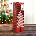 thumbnail image 2 of Sac cadeau en papier de Noël Holiday Time Red Tree, petit format, motif vin, 2 of 5