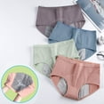 thumbnail image 2 of Teenager Girl's Breathable Cotton Period Panties Pack of 4pcs Menstrual Heavy Flow Leak-Proof Underwear Briefs, 2 of 7